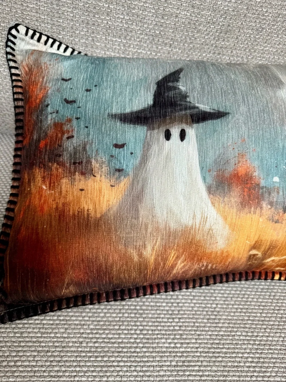 🍁 Sheffield Home Ghost Witch Decorative Throw Pillow Fall Decor NWT